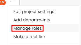 Manage Roles