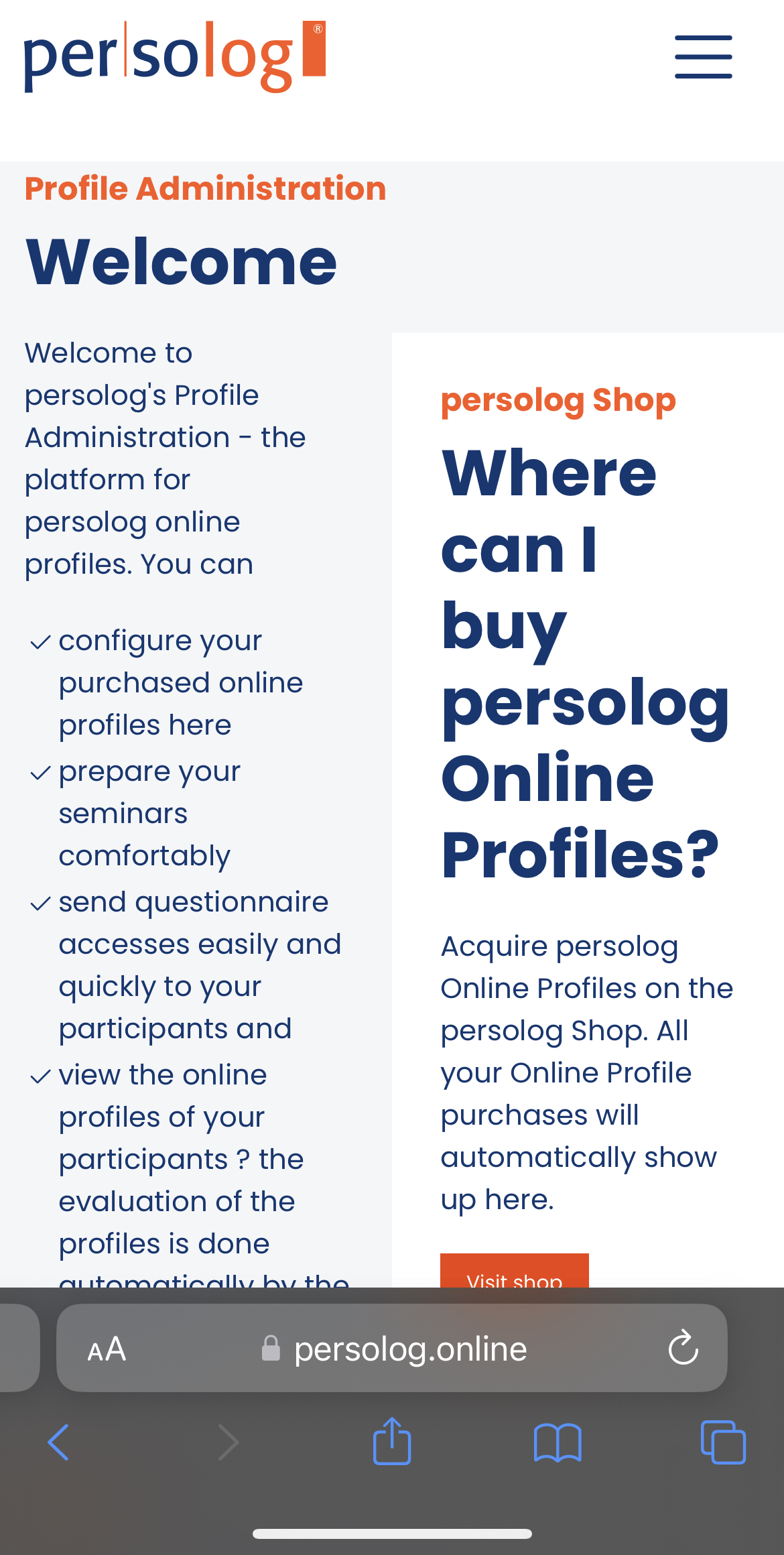 Save persolog Online as App